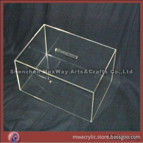 Transparent acrylic cosmetic container box